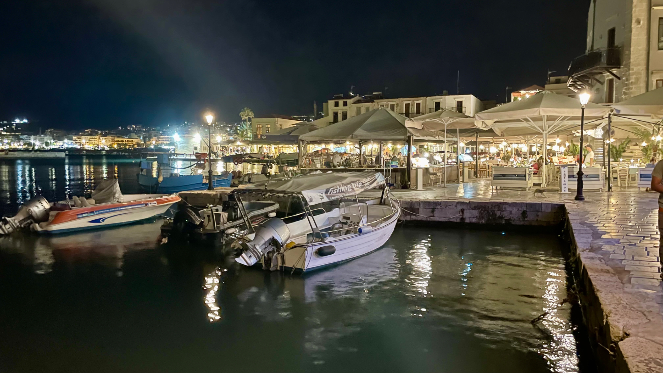 Rethymno - venezianischer Hafen mit Tavernen