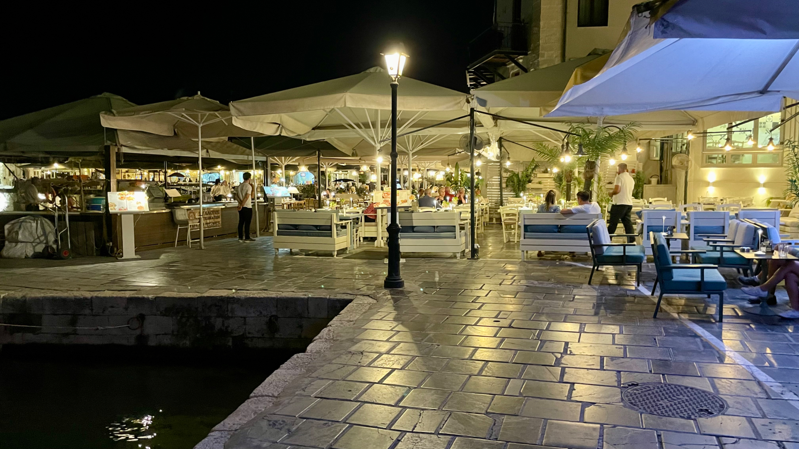 Rethymno - venezianischer Hafen mit Tavernen